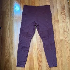 Athleta Moto Salutation Leggings Size XL